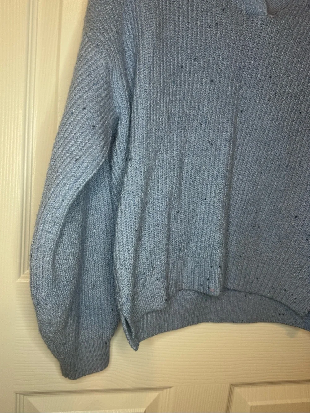 Old Navy Kids Light Blue V-Neck Knit Pullover Sweater XL